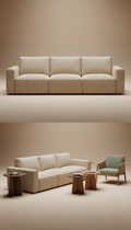 Modular Sofa with Plush Upholstery