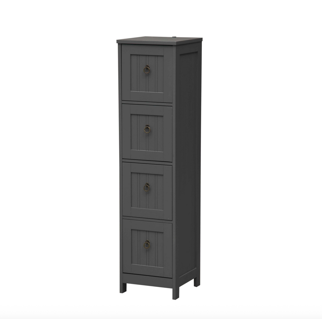Modern MDF Tallboy Storage Cabinet