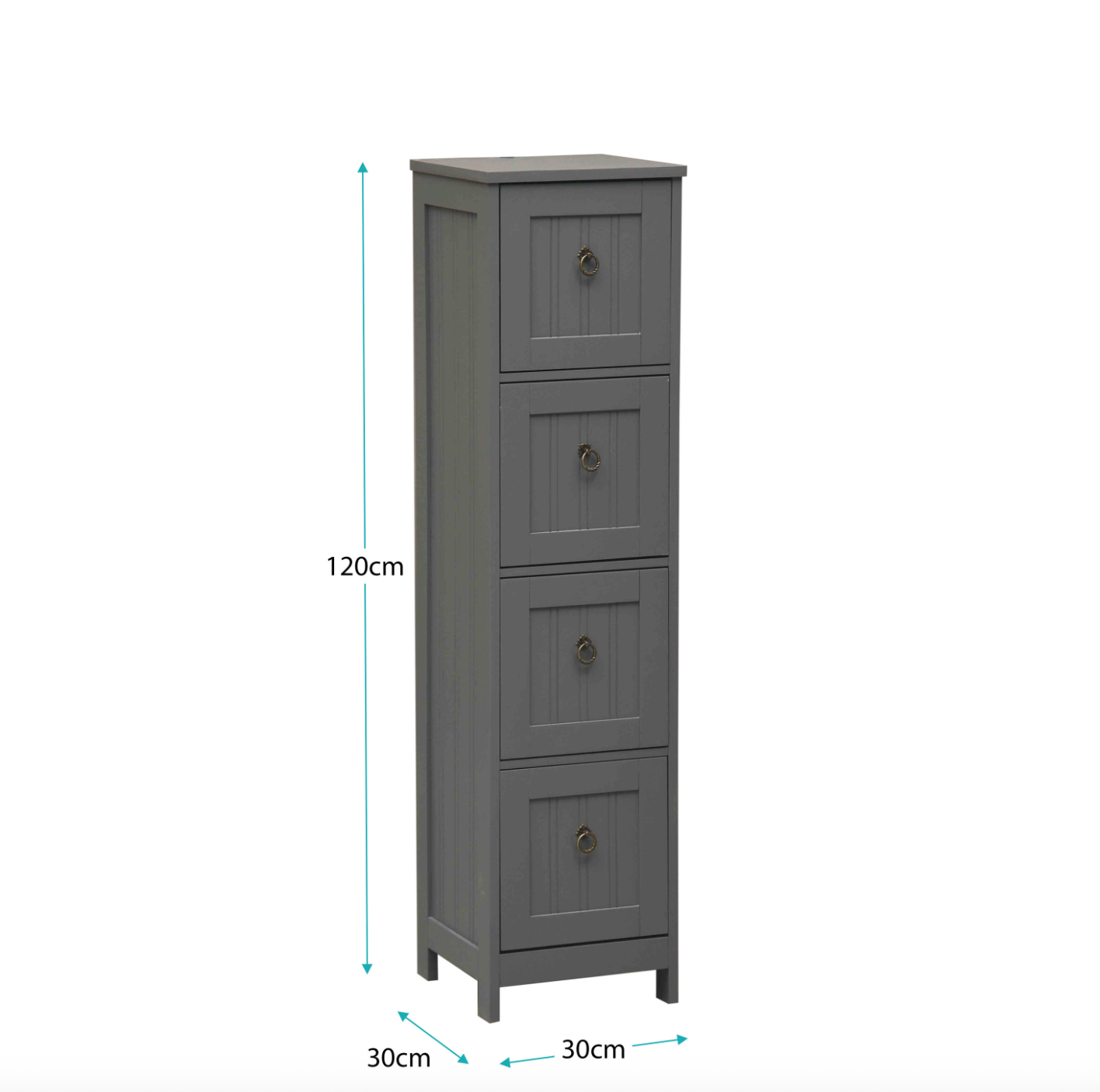 Modern MDF Tallboy Storage Cabinet