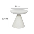 Modern Freestanding Metal Cubby Shelf Side Table