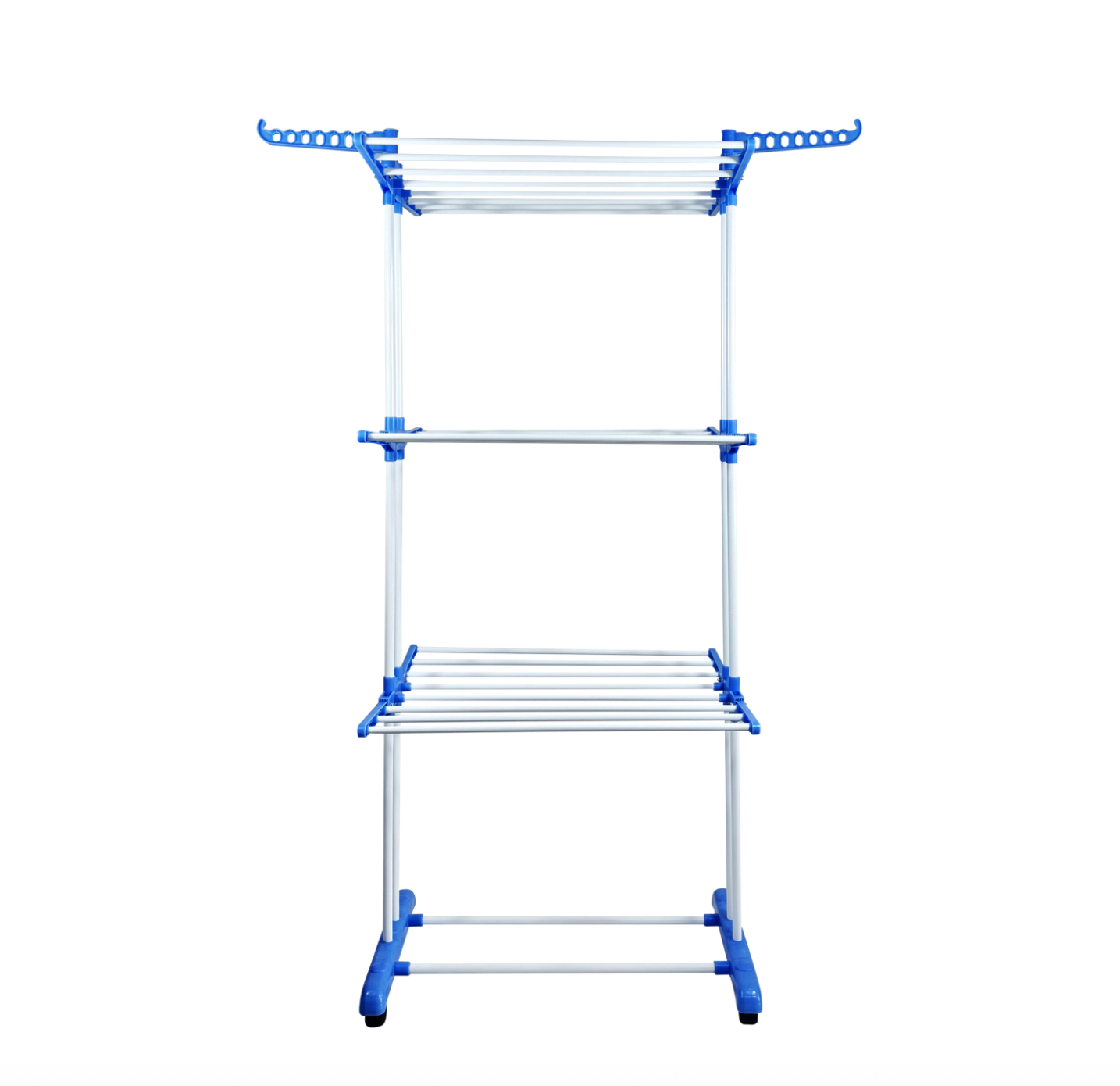 Folding Telescopic Double-Sided Floor Drying Rack