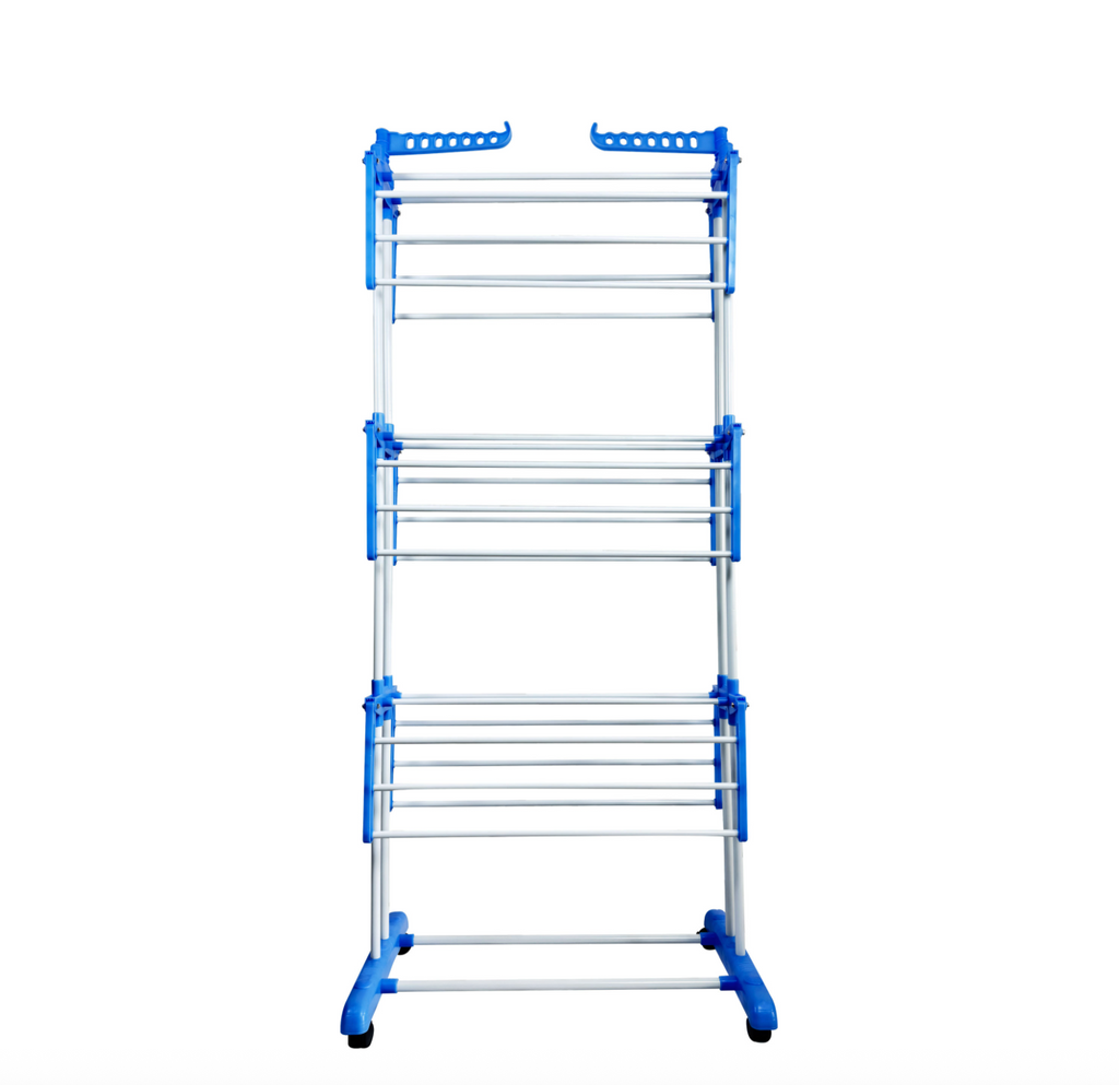 Folding Telescopic Double-Sided Floor Drying Rack