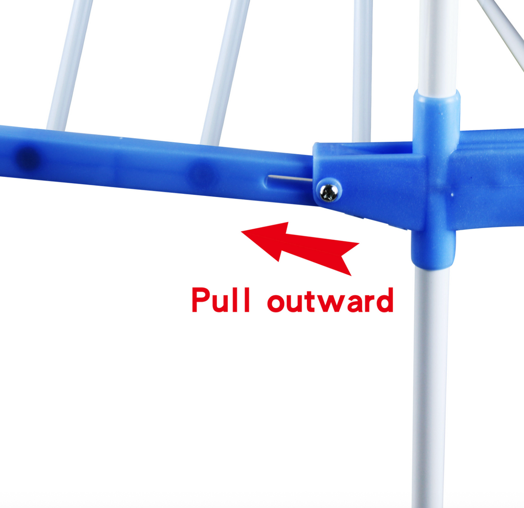 Folding Telescopic Double-Sided Floor Drying Rack