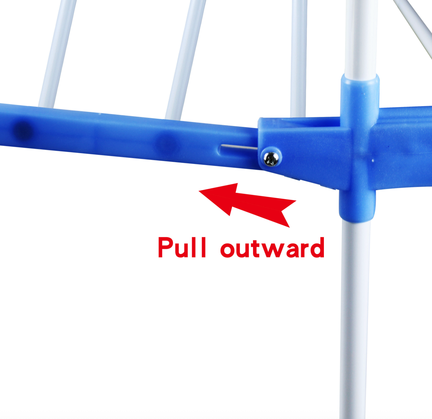 Folding Telescopic Double-Sided Floor Drying Rack