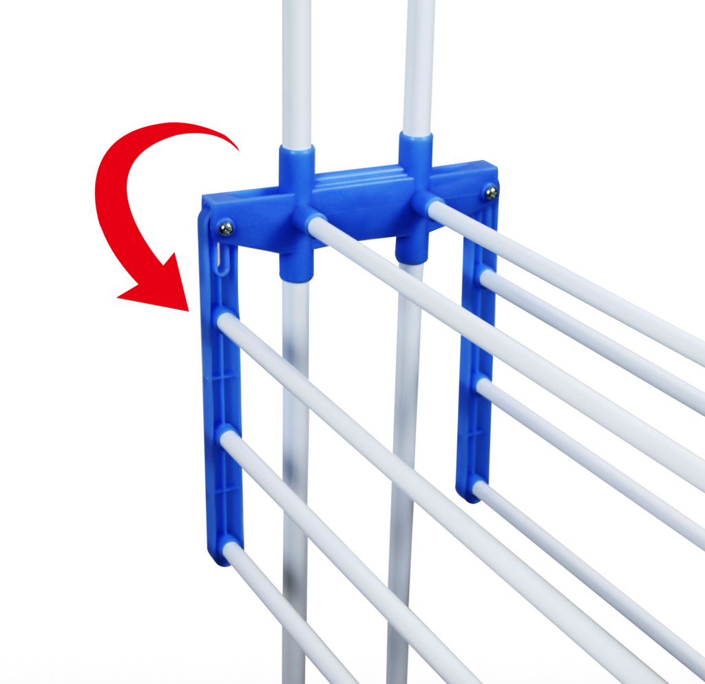 Folding Telescopic Double-Sided Floor Drying Rack