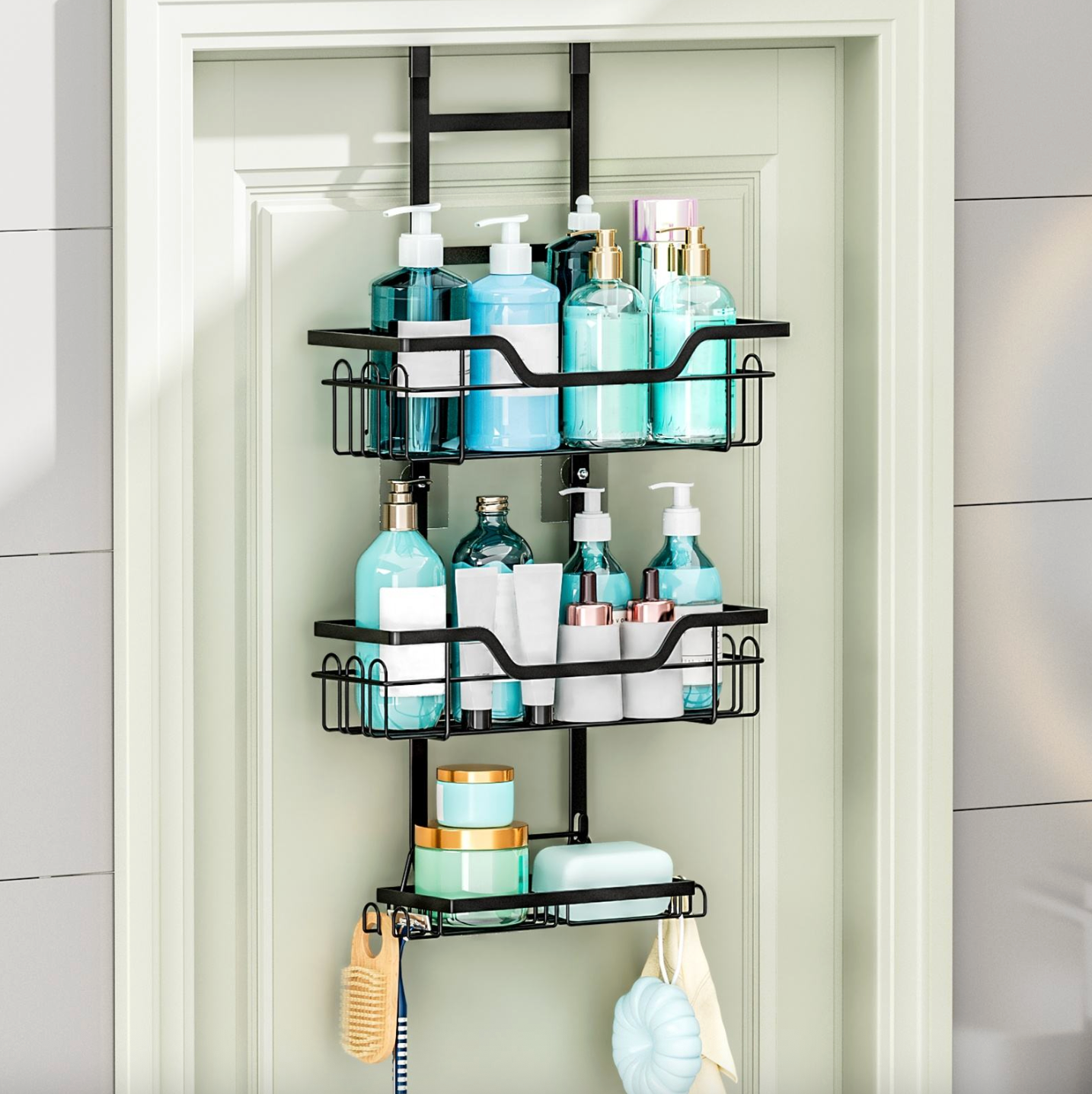 3-Tier Metal Bathroom & Shower Organizer
